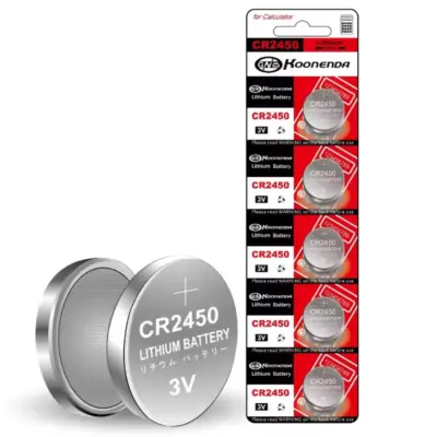 1x Pila boton bateria original Litio CR2450 3V DL2450 ER2450 GPR2450 Koonenda - Imagen 4