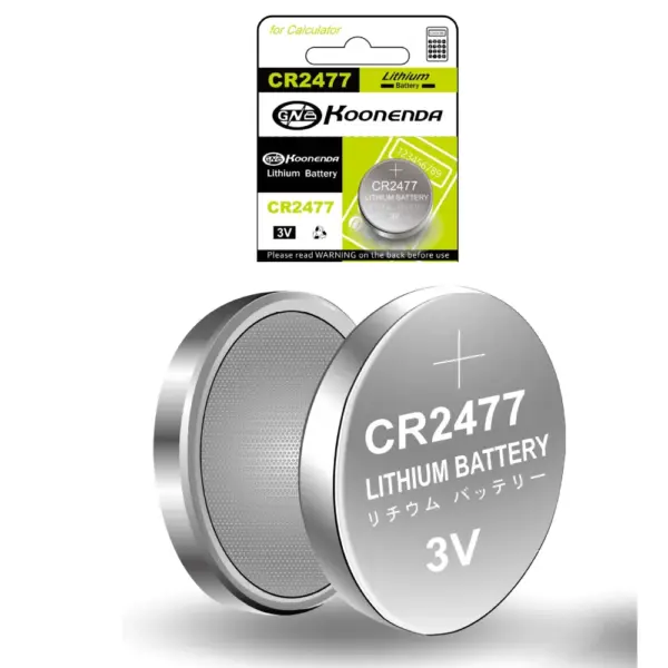 1x Pila boton bateria original Litio CR2477 3V DL2477 ER2477 GPR2477 Koonenda