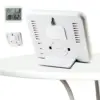 Termometro Digital LCD 4 en 1 temperatura humedad calendario confort Blanco - Imagen 3