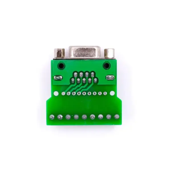 Adaptador conector DB9 Hembra socket con terminales tornillos serie RS-232 PCB - Imagen 2