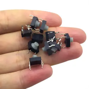 10x Pulsador silicona 8x8x5mm silencioso 4 pines SPST NO