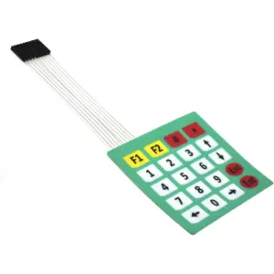 TECLADO MEMBRANA 4x5 teclas con adhesivo - Matrix Keypad Keyboard Key Arduino