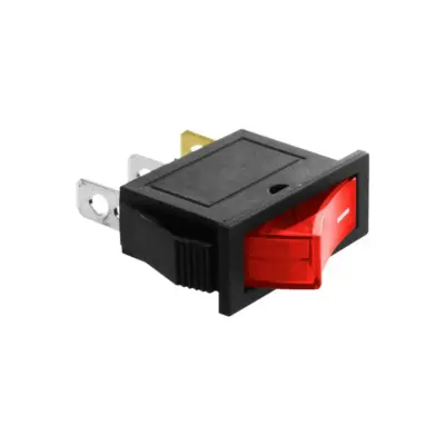 INTERRUPTOR ON OFF CON LUZ 220V ROJO RECTANGULAR KCD3 SPST 16A 220V - Imagen 6