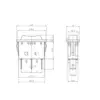 INTERRUPTOR ON OFF CON LUZ 220V ROJO RECTANGULAR KCD3 SPST 16A 220V - Imagen 8