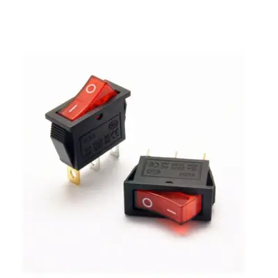 INTERRUPTOR ON OFF CON LUZ 220V ROJO RECTANGULAR KCD3 SPST 16A 220V - Imagen 10