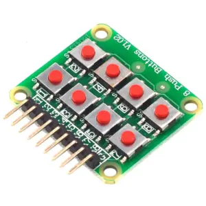 Modulo teclado de expansion externa MCU matriz microinterruptor 2×4 8 bits