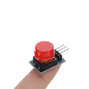 Modulo Boton Pulsador interruptor tactil 12x12mm Arduino  Raspberry PI Rojo