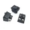 INTERRUPTOR 4 PIN ON OFF NEGRO 220V RECTANGULAR KCD4 SPST 16A 220V