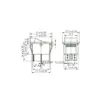INTERRUPTOR 4 PIN ON OFF NEGRO 220V RECTANGULAR KCD4 SPST 16A 220V - Imagen 3