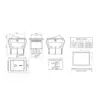 INTERRUPTOR BASCULANTE SPDT 6 PINES Y 2 POSICIONES ON-OFF CON  KCD4 ROJO 220V 16A - Imagen 2