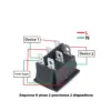 INTERRUPTOR BASCULANTE SPDT 6 PINES Y 2 POSICIONES ON-OFF CON  KCD4 ROJO 220V 16A - Imagen 3