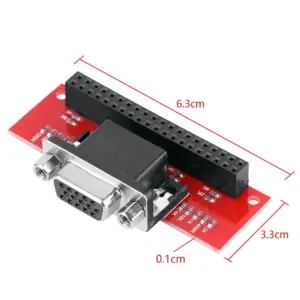 Adaptador VGA VGA666 Gert compatible Raspberry Pi 640×480 a 1980×1024 60fps