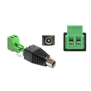 ADAPTADOR DC JACK HEMBRA 5,5 X 2,1 MM ALIMENTACION Terminal Tornillo desmontable