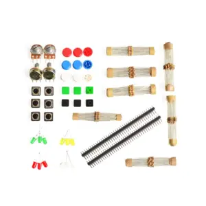 Kit de componentes electronica Universal led potenciometro resistencia pulsador