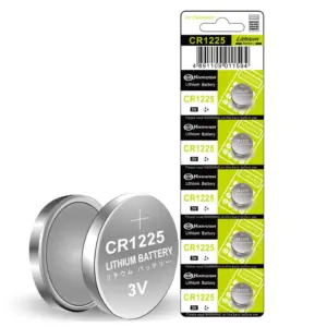 5x Pila de boton bateria original Litio CR1225 3V Koonenda