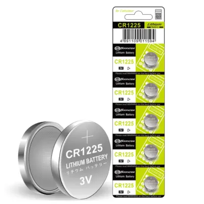 5x Pila de boton bateria original Litio CR1225 3V Koonenda