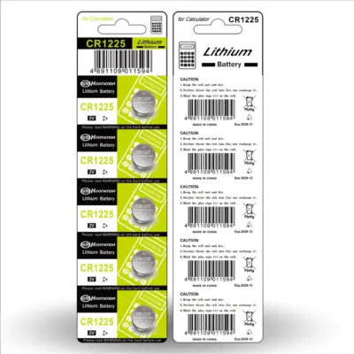 5x Pila de boton bateria original Litio CR1225 3V Koonenda - Imagen 3