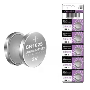 5x Pila de boton bateria original Litio CR1625 3V Koonenda