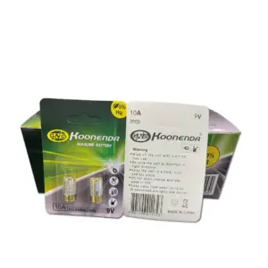 2x Pila Bateria Alcalina 9v 10A L1022 A10 V10GA Koonenda