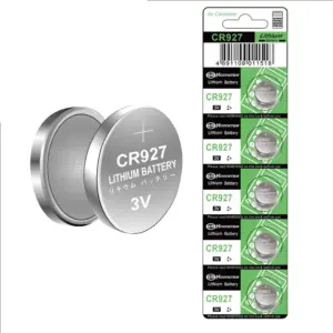 5x Pila de boton bateria original Litio CR927 3V Koonenda