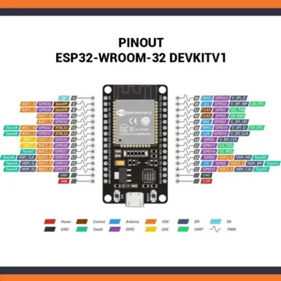 Placa de desarrollo Nodemcu ESP32 WROOM-32 DEVKIT V1  WiFi+Bluetooth 30 Pines - Imagen 4