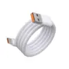 Cable de Carga/Datos USB-C Carga Rapida Compatible Turbo Charge  Blanco 7A 1m - Imagen 2