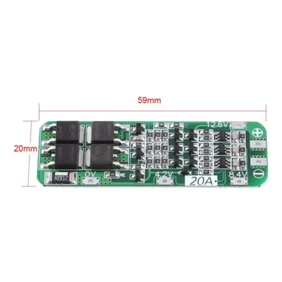 BMS 3s 20A Modulo proteccion bateria litio 18650 12,6V - Imagen 4