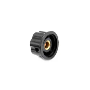 Perilla MF-A03 21mm Negra Plateada para Potenciometro Encoder Rotatorio