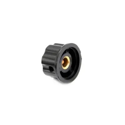Perilla MF-A03 21mm Negra Plateada para Potenciometro Encoder Rotatorio - Imagen 2
