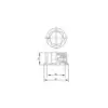 Perilla MF-A03 21mm Negra Plateada para Potenciometro Encoder Rotatorio - Imagen 4
