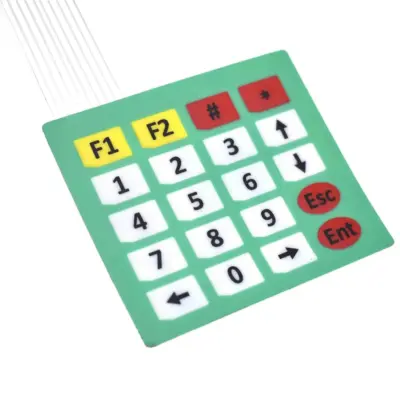 TECLADO MEMBRANA 4x5 teclas con adhesivo - Matrix Keypad Keyboard Key Arduino - Imagen 4