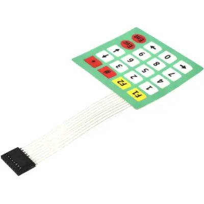 TECLADO MEMBRANA 4x5 teclas con adhesivo - Matrix Keypad Keyboard Key Arduino - Imagen 5