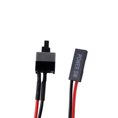 ATX Cable botón encendido PC interruptor SW reinicio momentáneo automatico 55cm - Imagen 3