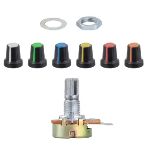 Potenciometro B1k B5k B10k B20k B50k B100k B250k B500k + Knob Perilla