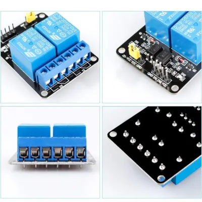5x Modulo Rele 2 Canales 5v 10a Arduino Arm Pic Avr Dsp Relay Raspberry Pi - Imagen 4