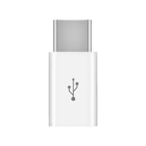 ADAPTADOR UNIVERSAL CABLE MICRO USB A TIPO C OTG BLANCO