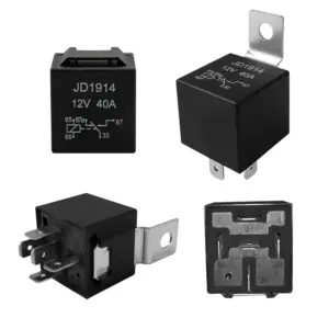 Rele de Conmutacion automotriz 12V 40A 5-Pin con soporte de enchufe