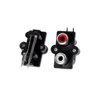 2x conector RCA hembra montaje en panel - Imagen 5