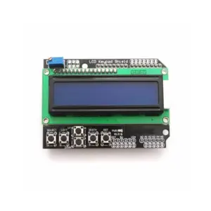 Display Lcd1602 Retroalimentado Azul Con Teclado