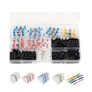 300 pcs Anillo de soldadura sin crimpado tubo termorretráctil Resistente