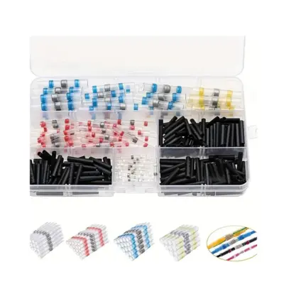 300 pcs Anillo de soldadura sin crimpado tubo termorretráctil Resistente