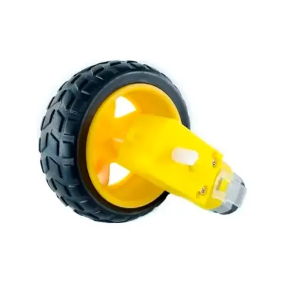 Motor Con Rueda Y Reductora Arduino Smart Car Robot - Imagen 4