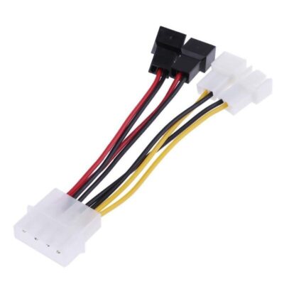 Cable adaptador Molex 4 pines a 3 pines ventilador PC 12V 5V refrigeracion CPU - Imagen 3