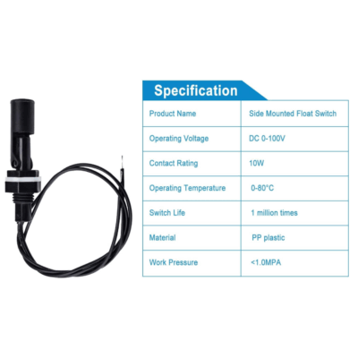 Sensor nivel liquido horizontal interruptor flotador YZ-4 (modelo E) - Imagen 5