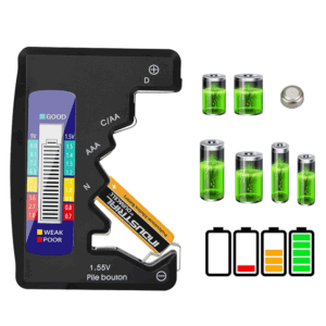 Comprobador De Bateria Digital Universal LCD BT-886 C, D, N, AA, AAA, 9V, 1,5V
