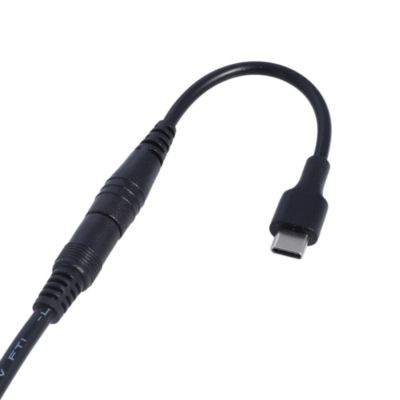 Cable de carga adaptador conector DC 5.5 x 2.1 mm hembra a USB tipo C macho - Imagen 5