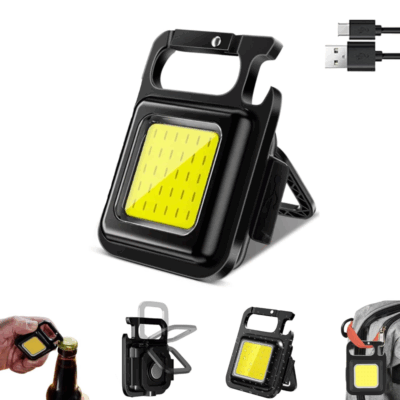 Mini Linterna LED COB Llavero Recargable USB-C Luz de Trabajo y Emergencia - Imagen 3