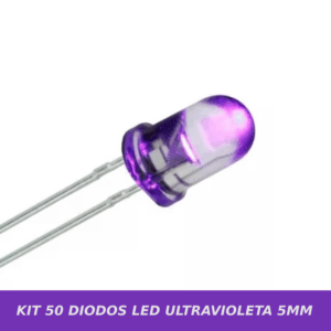 Kit 50 Diodos Led 5mm Uv Ultravioleta