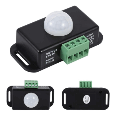 Detector Sensor Movimiento PIR Infrarrojo Interruptor con temporizador 12V-24V N - Imagen 3