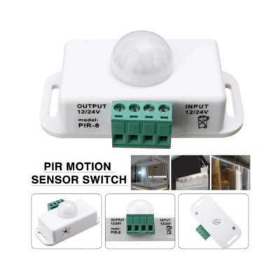 Detector Sensor Movimiento PIR Infrarrojo Interruptor con temporizador 12V-24V B - Imagen 3